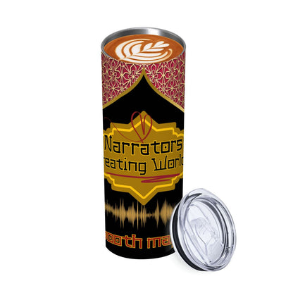 20oz Straight Stainless Steel Tumbler with Straw（Made in USA)