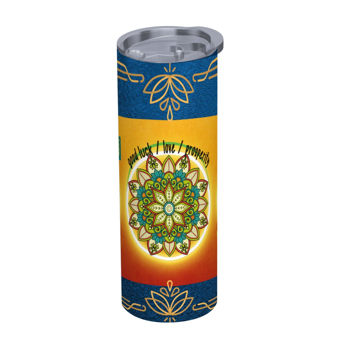 20oz Straight Stainless Steel Tumbler with Straw（Made in USA)