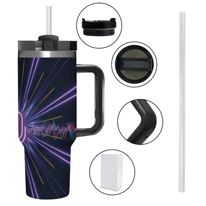 40oz Tumbler with Handle and Straw (Made in USA)