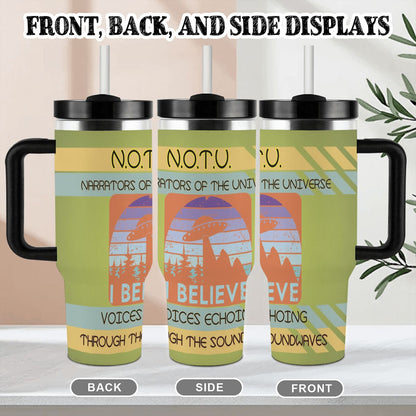 40oz Tumbler with Handle and Straw (Made in USA)