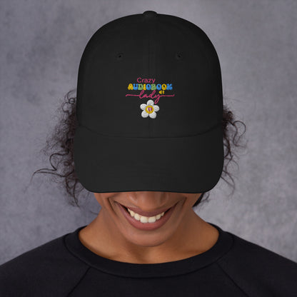 Crazy Audiobook Lady: Lucky Classic Dad Hat