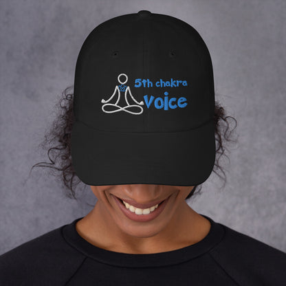 Motivational Yoga 5th Throat &quot;Voice&quot; Vishuddha: Classic LUCKY Dad Hat