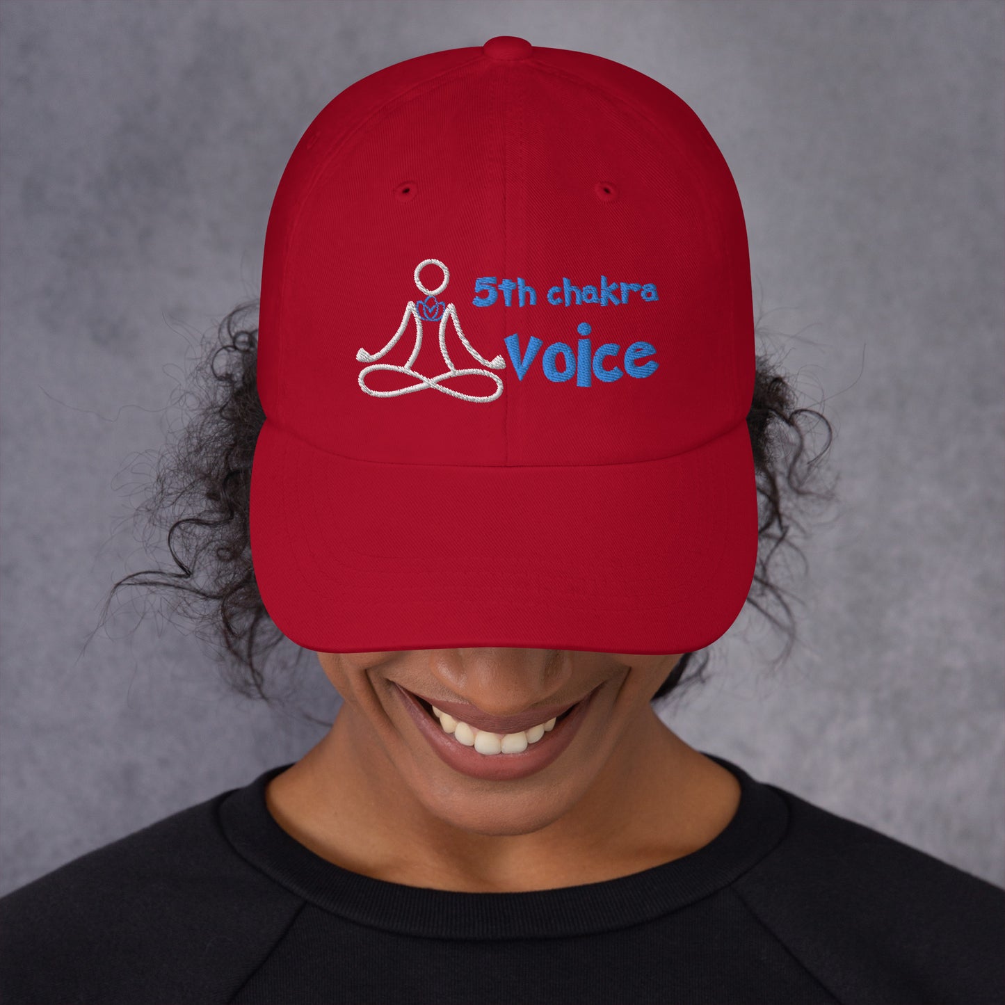 Motivational Yoga 5th Throat "Voice" Vishuddha: Classic LUCKY Dad Hat