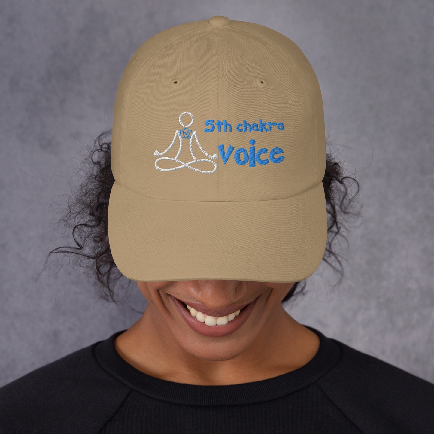 Motivational Yoga 5th Throat "Voice" Vishuddha: Classic LUCKY Dad Hat