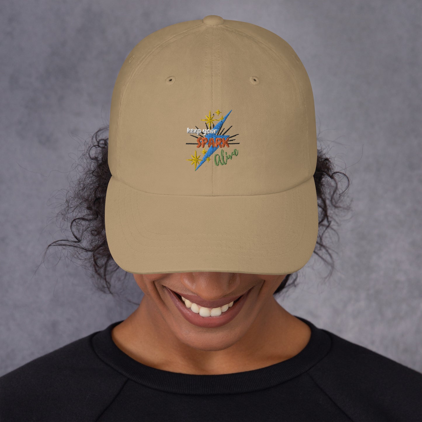 Motivational Affirmation "Keep Your Spark Alive": Classic Lucky Dad Hat