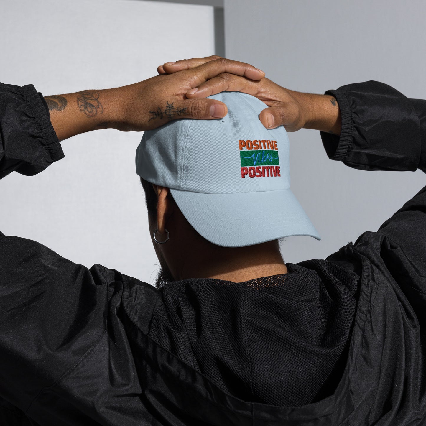 Motivational Affirmations Positive Vibes: LUCKY Classic Dad Hat