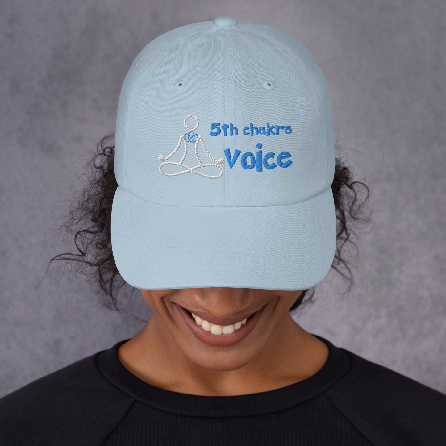 Motivational Yoga 5th Throat "Voice" Vishuddha: Classic LUCKY Dad Hat