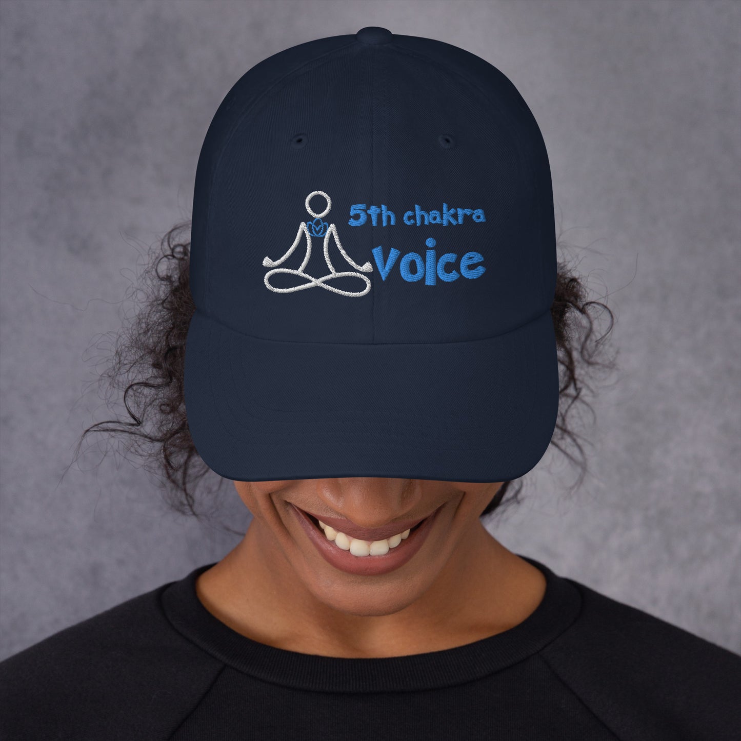 Motivational Yoga 5th Throat "Voice" Vishuddha: Classic LUCKY Dad Hat