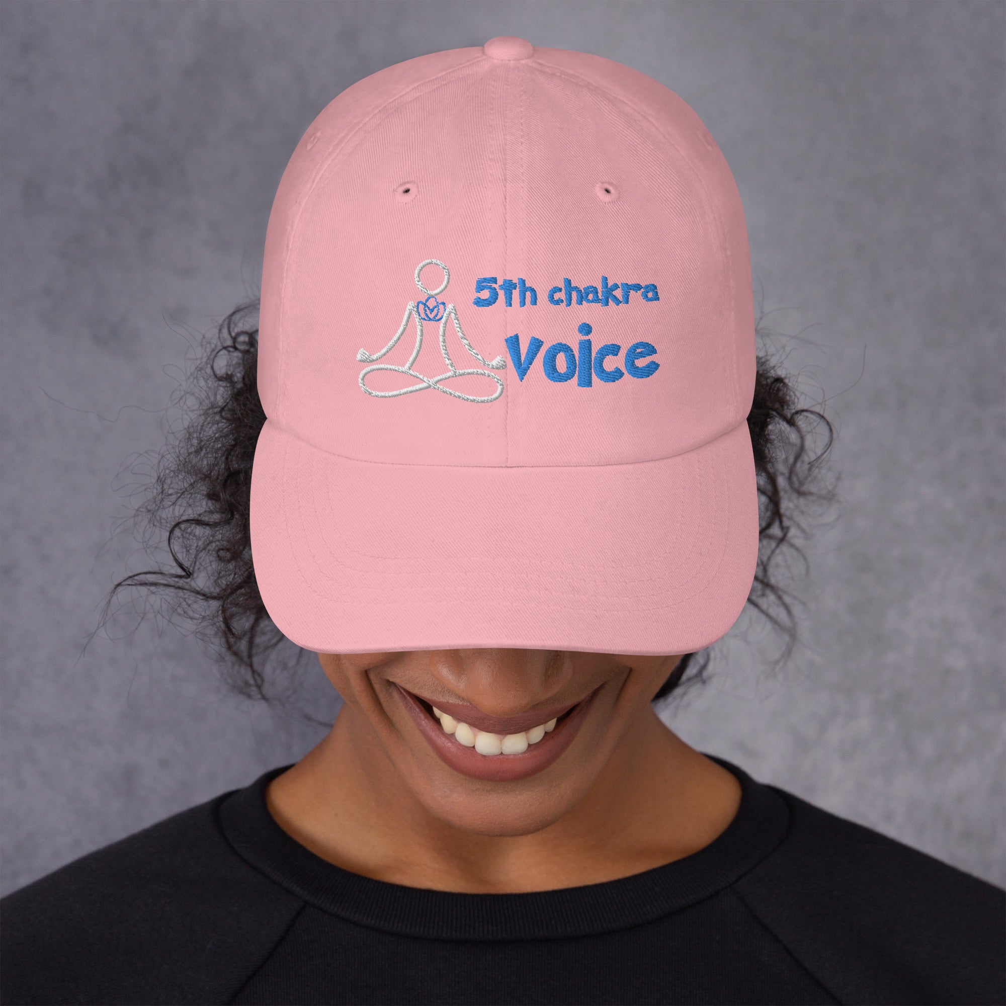 Motivational Yoga 5th Throat &quot;Voice&quot; Vishuddha: Classic LUCKY Dad Hat