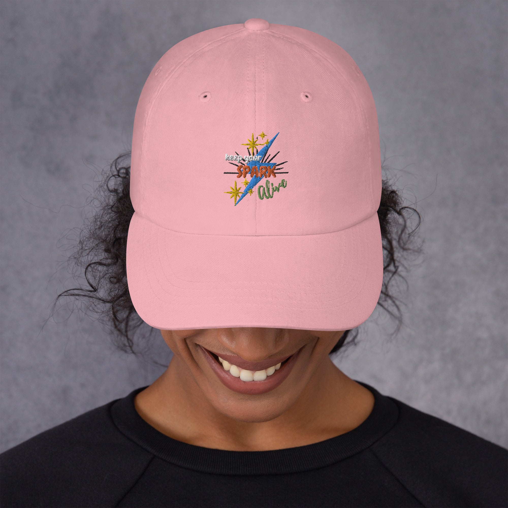 Motivational Affirmation &quot;Keep Your Spark Alive&quot;: Classic Lucky Dad Hat