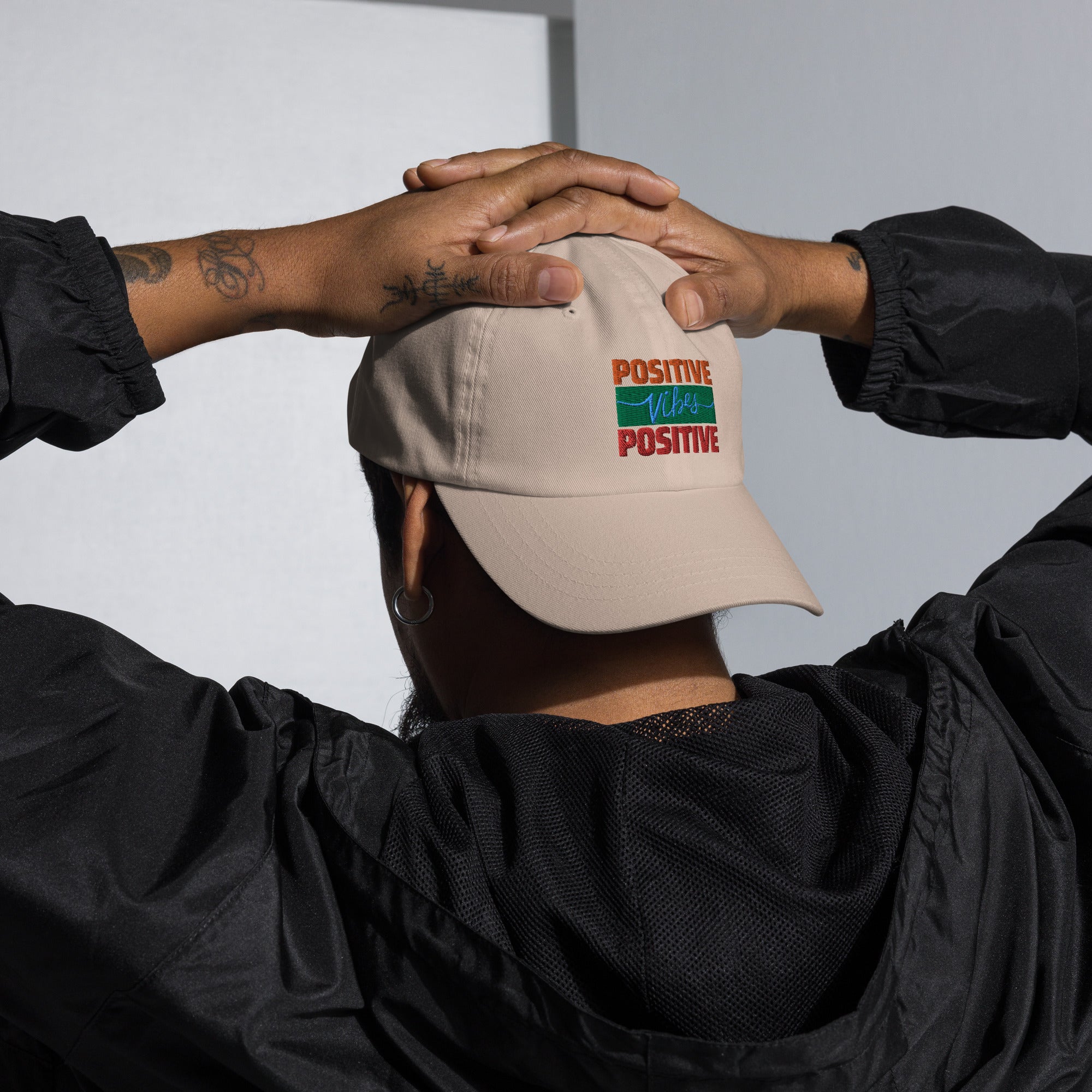 Motivational Affirmations Positive Vibes: LUCKY Classic Dad Hat