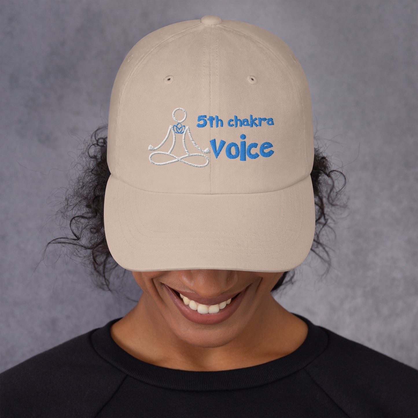 Motivational Yoga 5th Throat "Voice" Vishuddha: Classic LUCKY Dad Hat