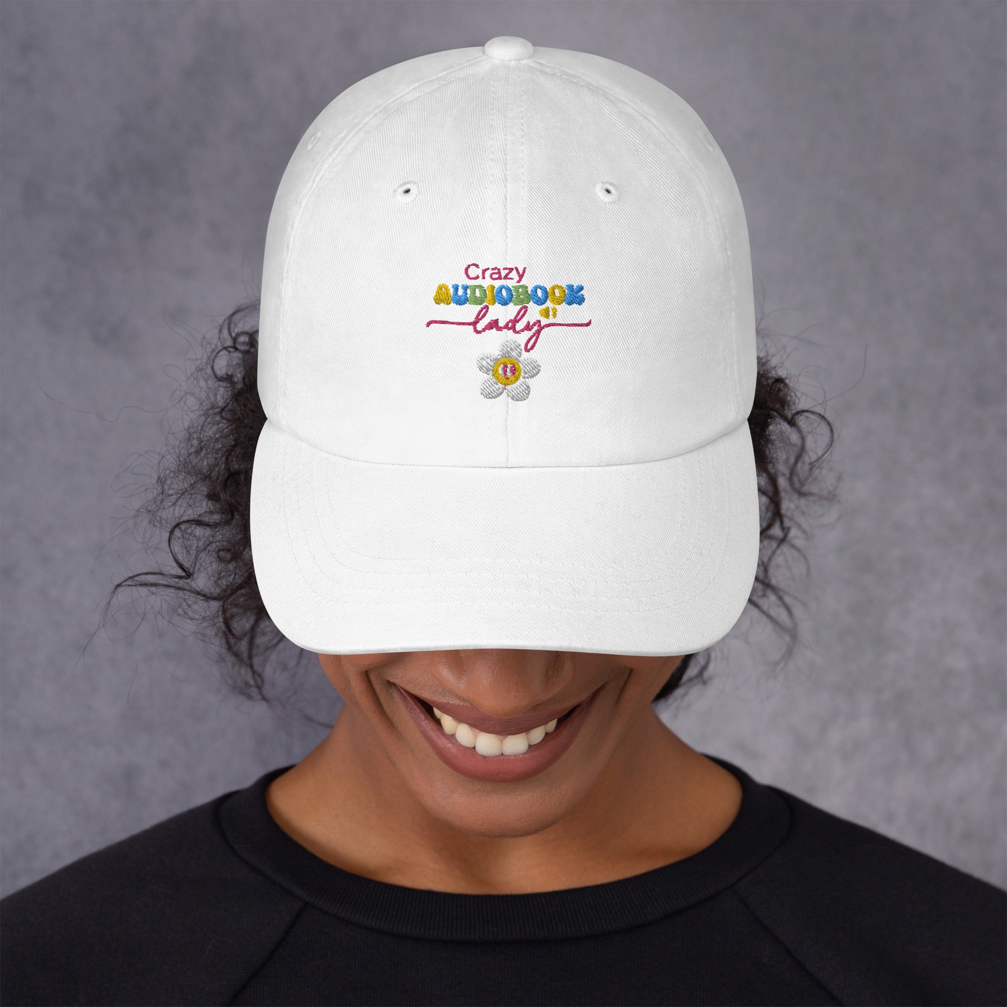 Crazy Audiobook Lady: Lucky Classic Dad Hat