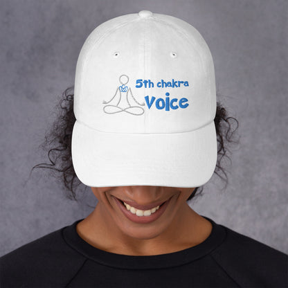 Motivational Yoga 5th Throat &quot;Voice&quot; Vishuddha: Classic LUCKY Dad Hat