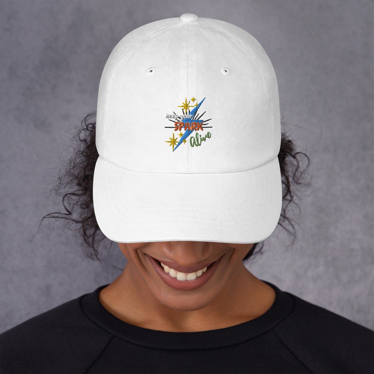 Motivational Affirmation "Keep Your Spark Alive": Classic Lucky Dad Hat