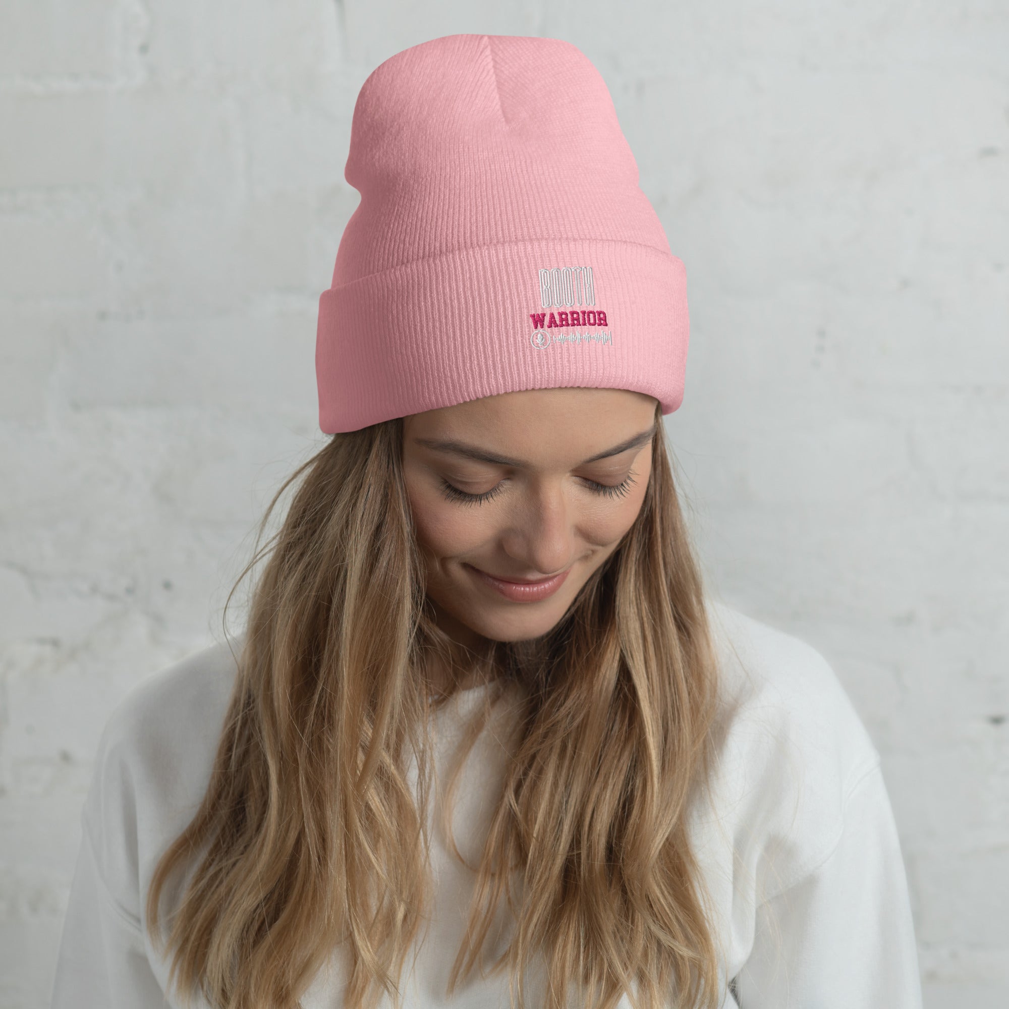 SOTVO Booth Wear: V.O. Booth Warrior: Pink: Classic Stylish Cuffed Beanie