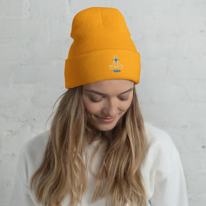 Motivational Yoga 5th Throat &quot;Voice&quot; Chakra: Classic Stylish Cuffed Beanie