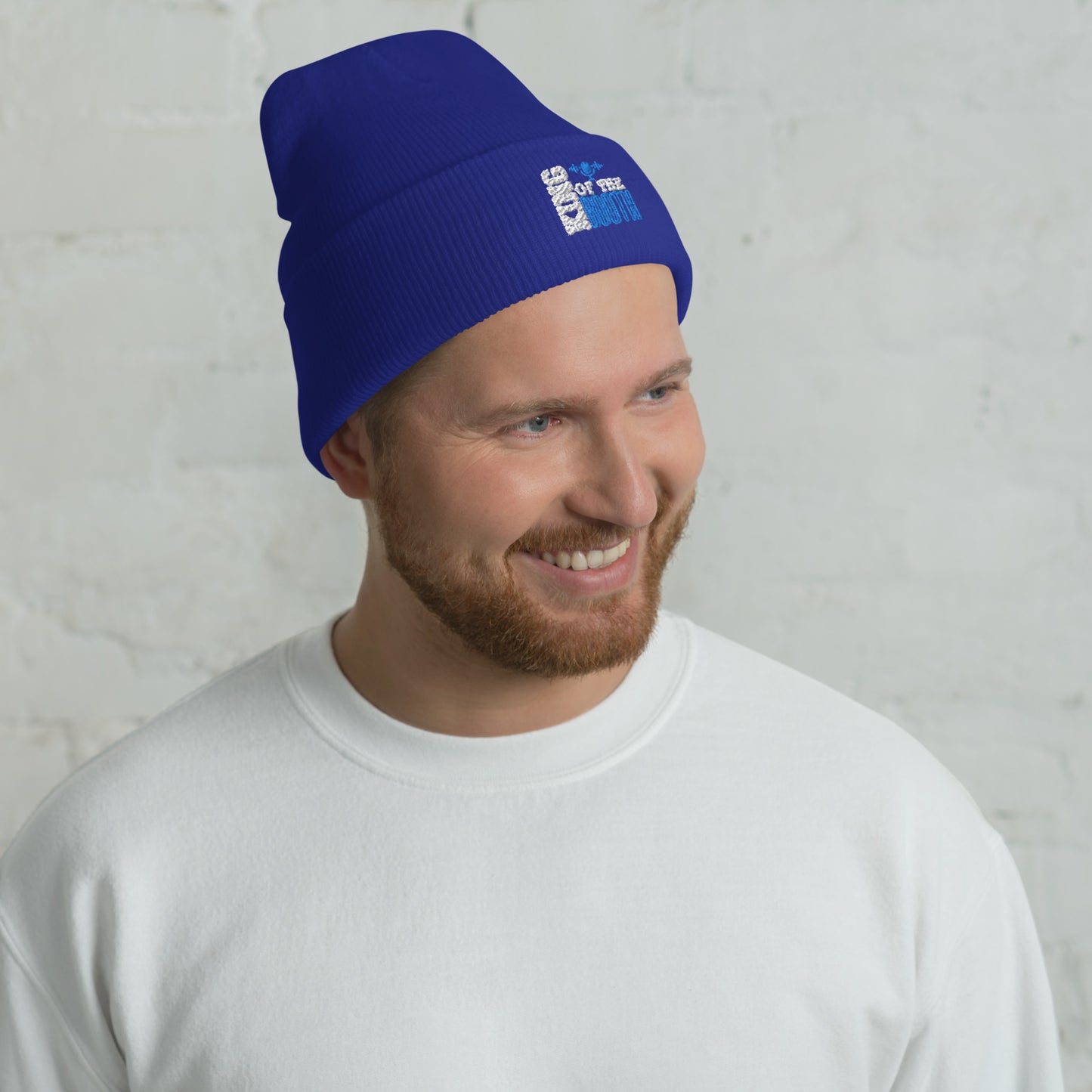 SOTVO Booth Wear: V.O. King of the Booth: Blue: Classic Stylish Cuffed Beanie