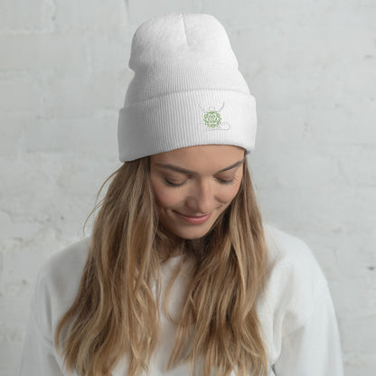 Motivational 4th Heart Chakra: Classic Stylish Cuffed Beanie