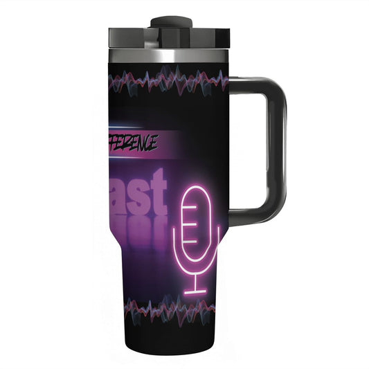 PODCAST: 40oz Tumbler with Handle and Straw