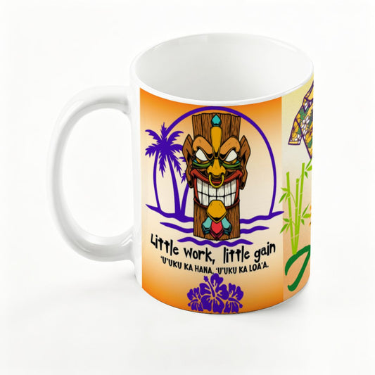 BOOTH MASKS: Hawaii Style: Large Colorful Mug (15oz)