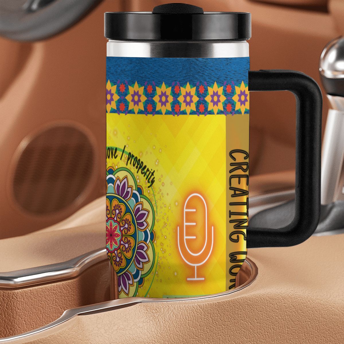 40oz Tumbler with Handle and Straw (Made in USA)