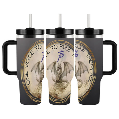 40oz Tumbler with Handle and Straw (Made in USA)