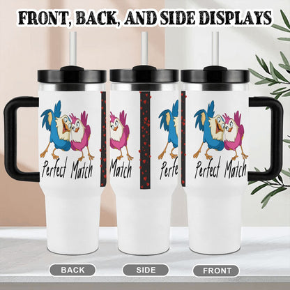 40oz Tumbler with Handle and Straw (Made in USA)