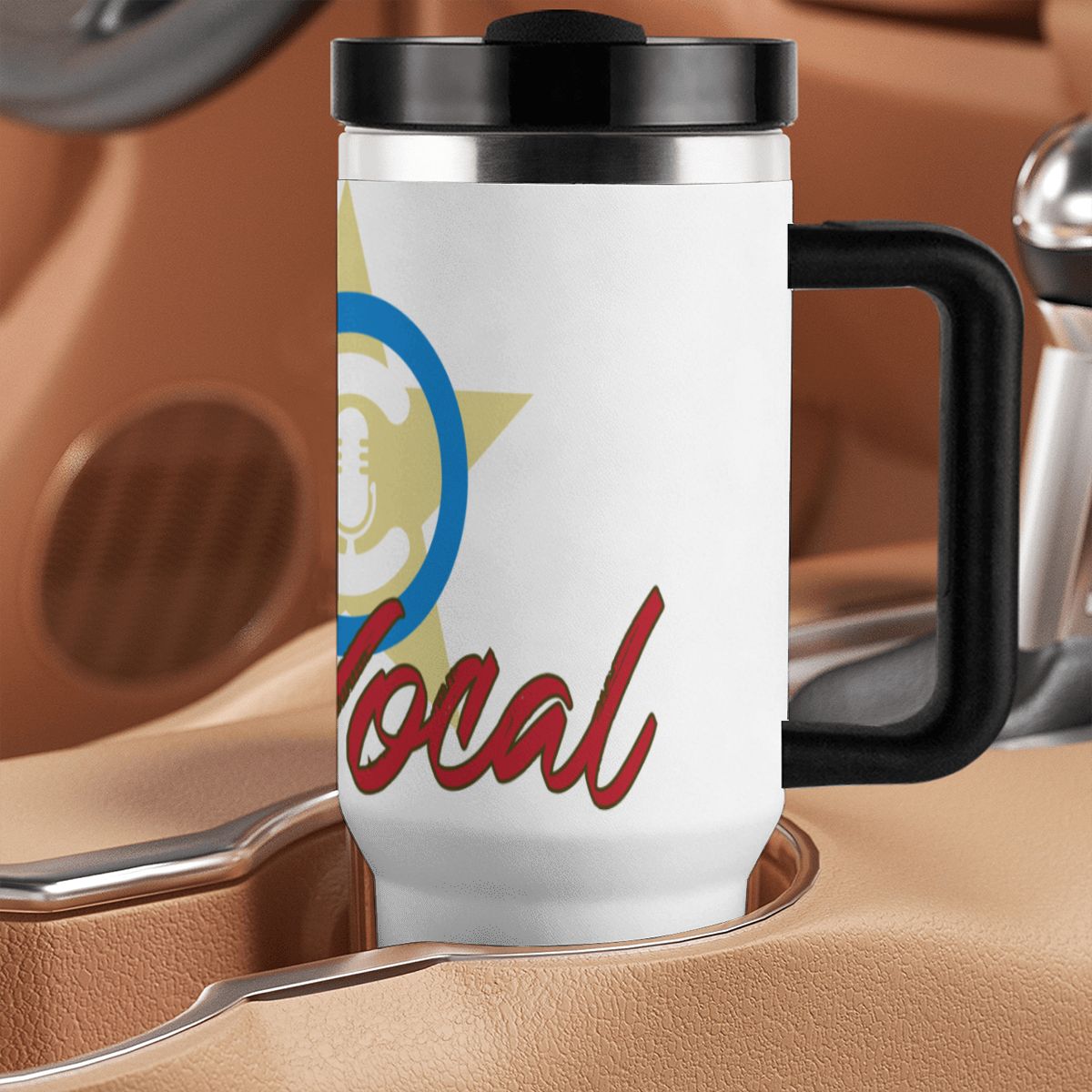 GET VOCAL: 40oz Tumbler with Handle and Straw