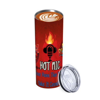 20oz Straight Stainless Steel Tumbler with Straw（Made in USA)