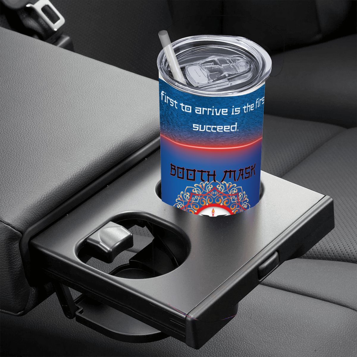 20oz Straight Stainless Steel Tumbler with Straw