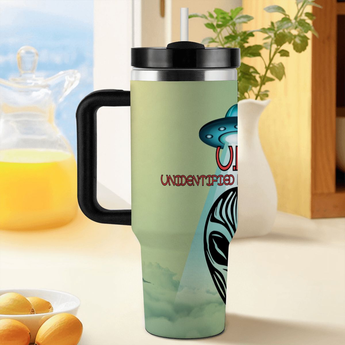 40oz Tumbler with Handle and Straw (Made in USA)