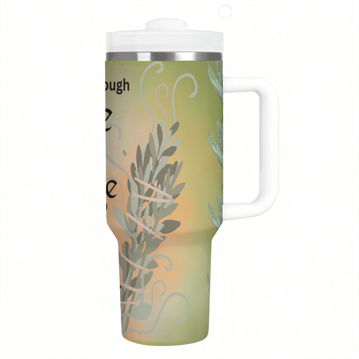 40oz Tumbler with Handle and Straw (Made in USA)