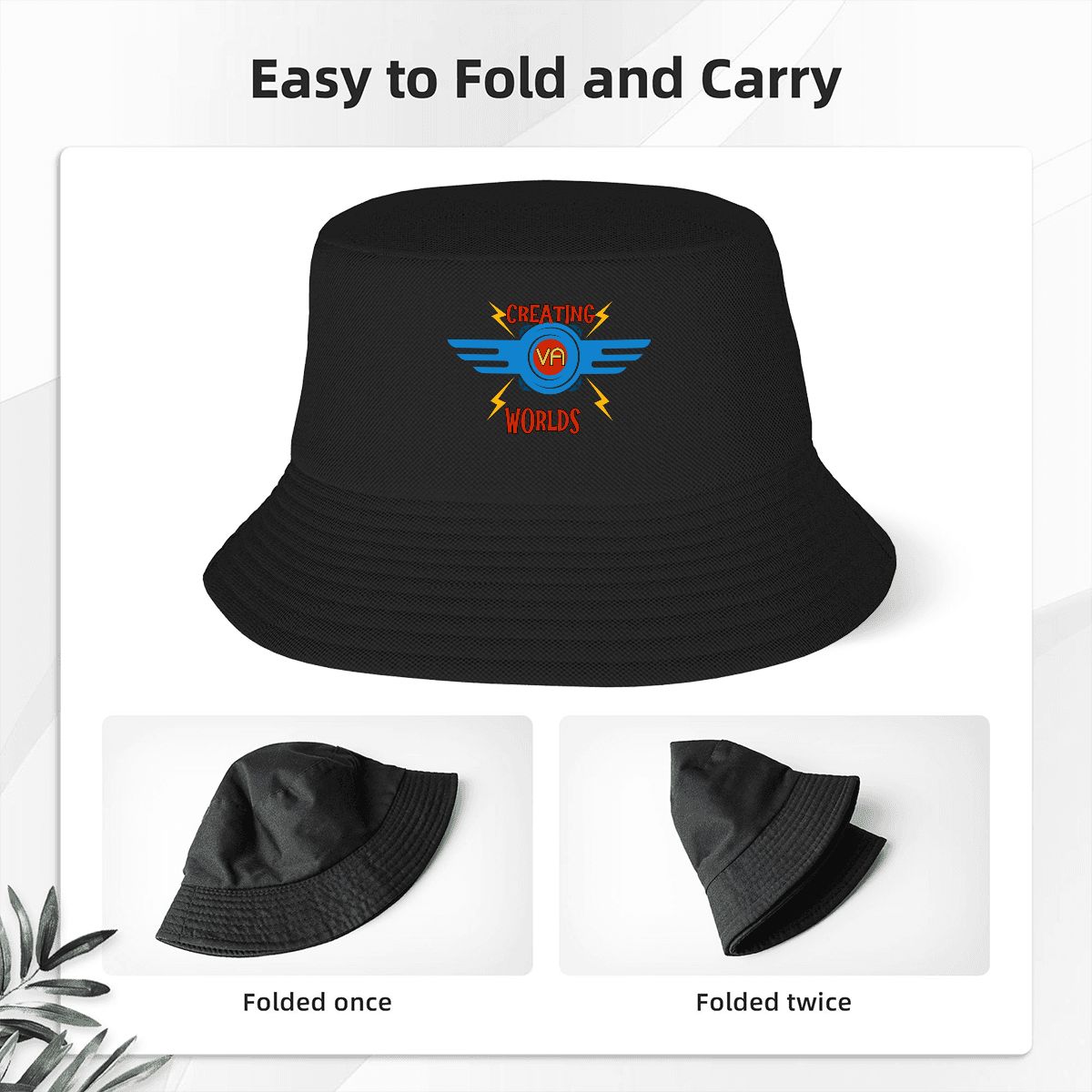 Creating Worlds: Classic Adult Double Layer Bucket Hat