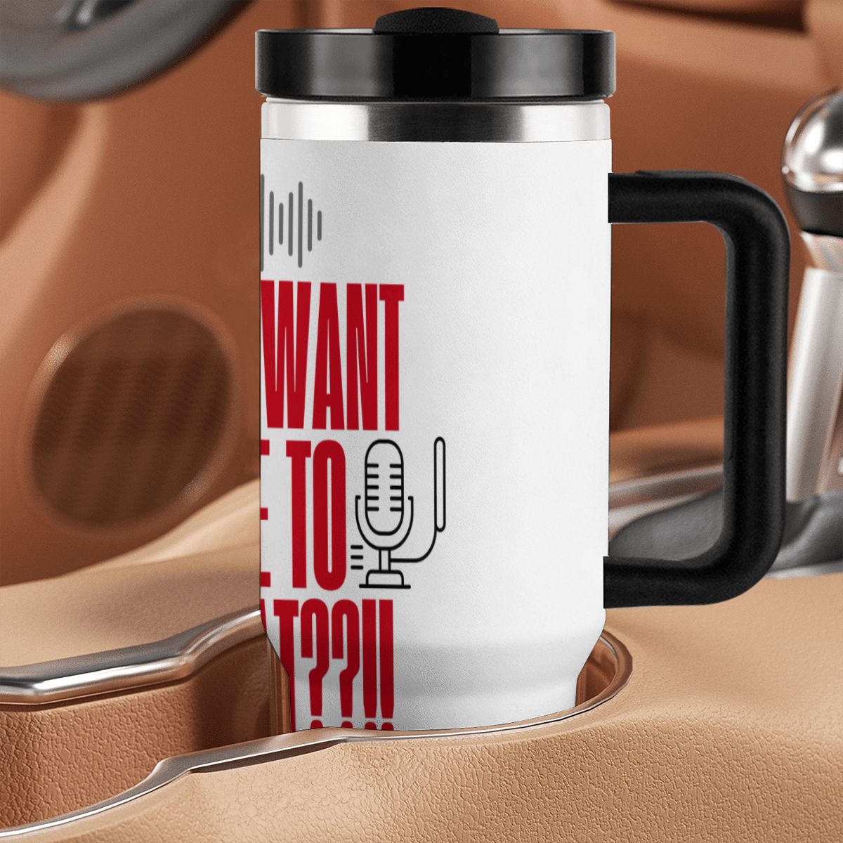 40oz Tumbler with Handle and Straw (Made in USA)