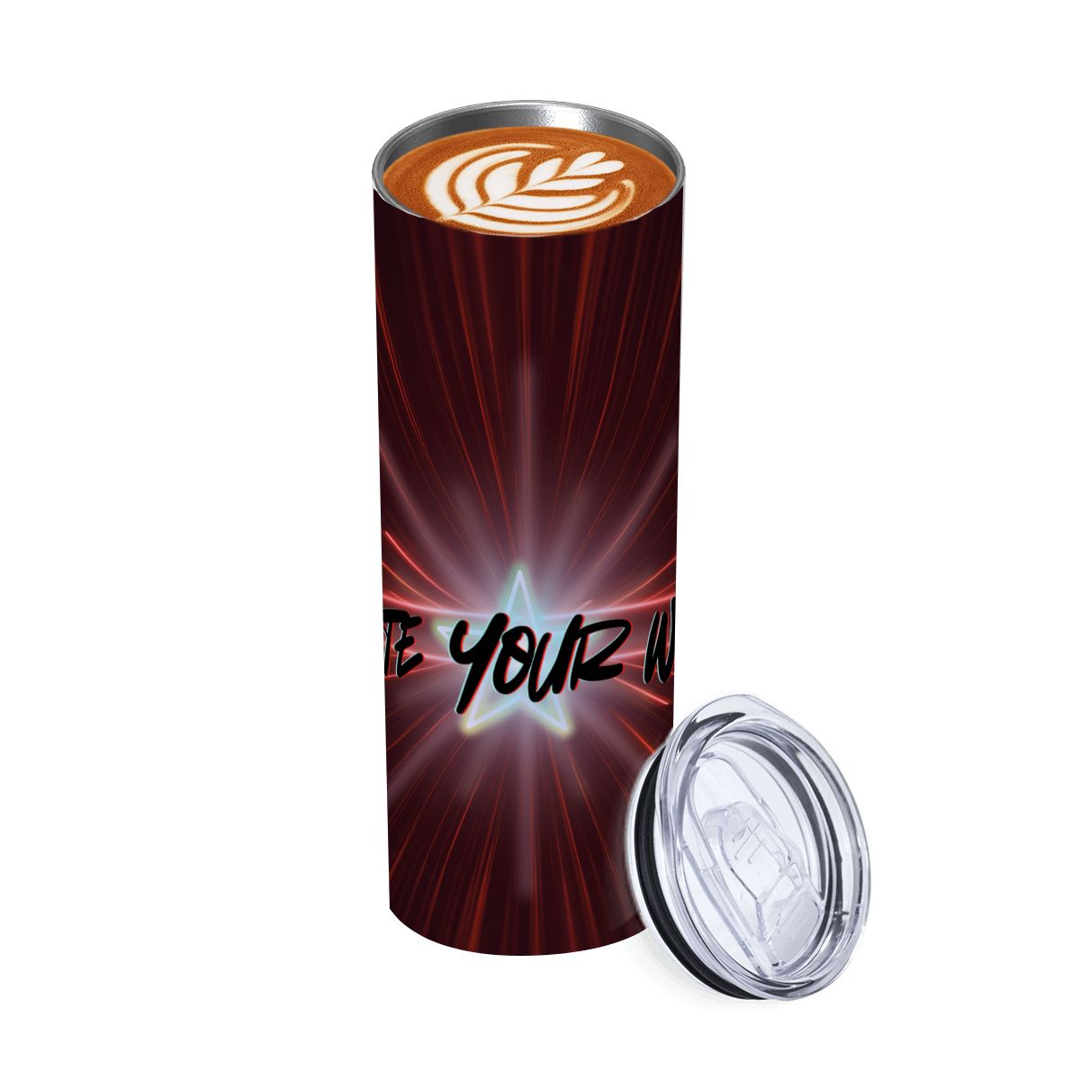 20oz Straight Stainless Steel Tumbler with Straw（Made in USA)