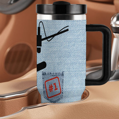 40oz Tumbler with Handle and Straw (Made in USA)