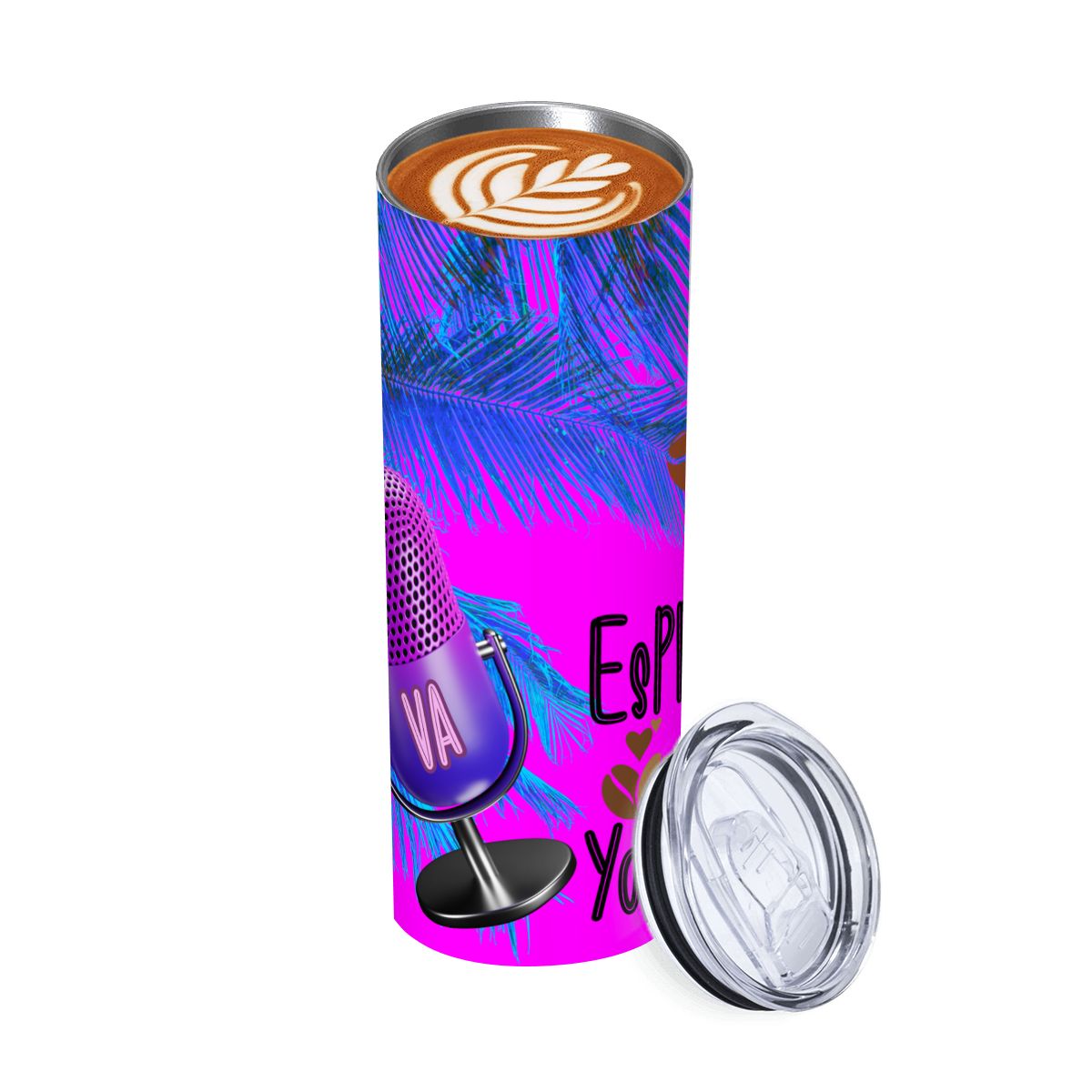 20oz Straight Stainless Steel Tumbler with Straw