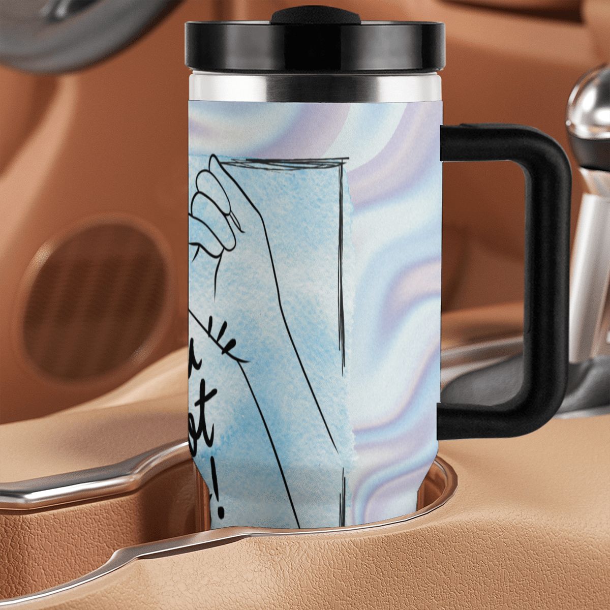 40oz Tumbler with Handle and Straw (Made in USA)