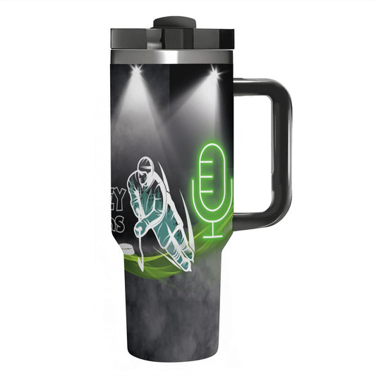 Hockey Shenanigans: 40oz Tumbler with Handle and Straw