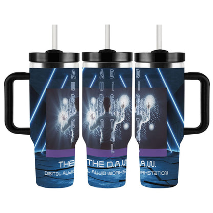 40oz Tumbler with Handle and Straw (Made in USA)
