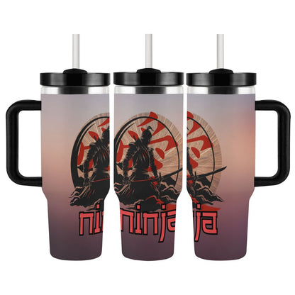 40oz Tumbler with Handle and Straw (Made in USA)
