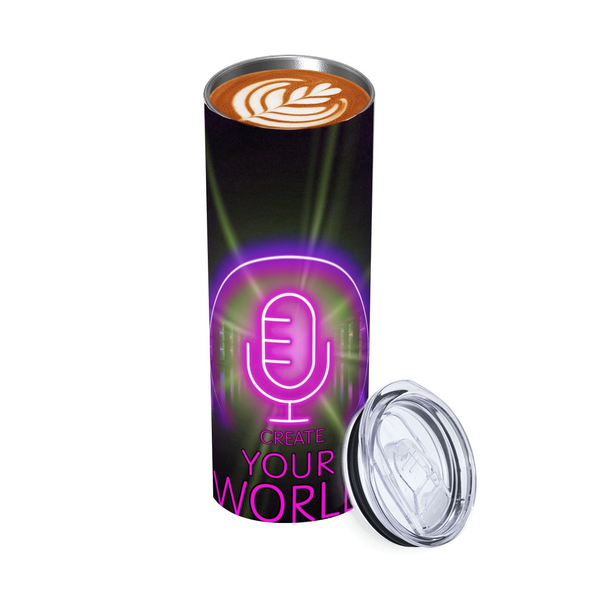 20oz Straight Stainless Steel Tumbler with Straw