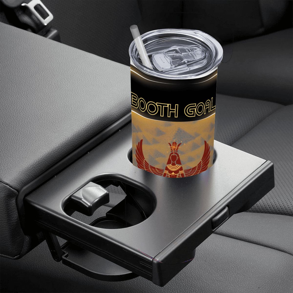 20oz Straight Stainless Steel Tumbler with Straw（Made in USA)