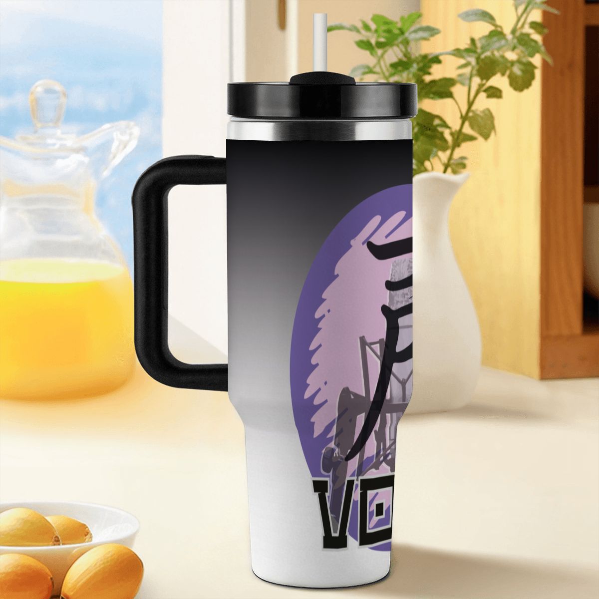 40oz Tumbler with Handle and Straw (Made in USA)