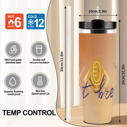 40oz Tumbler with Handle and Straw (Made in USA)