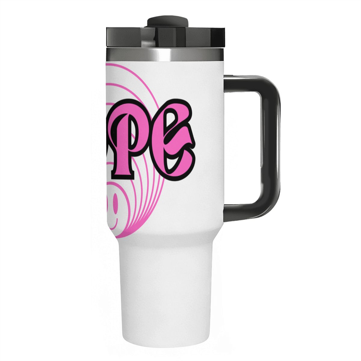 40oz Tumbler with Handle and Straw (Made in USA)