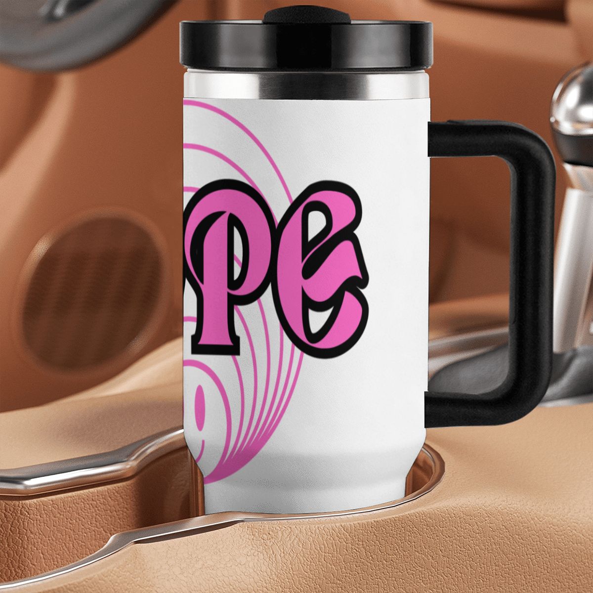 40oz Tumbler with Handle and Straw (Made in USA)