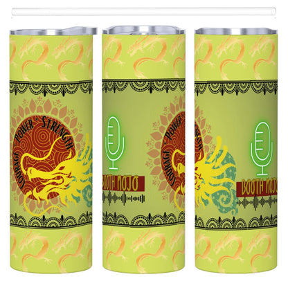 20oz Straight Stainless Steel Tumbler with Straw（Made in USA)