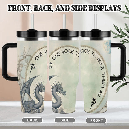 40oz Tumbler with Handle and Straw (Made in USA)